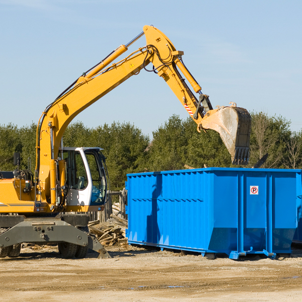 can i rent a residential dumpster for a construction project in Bourneville Ohio